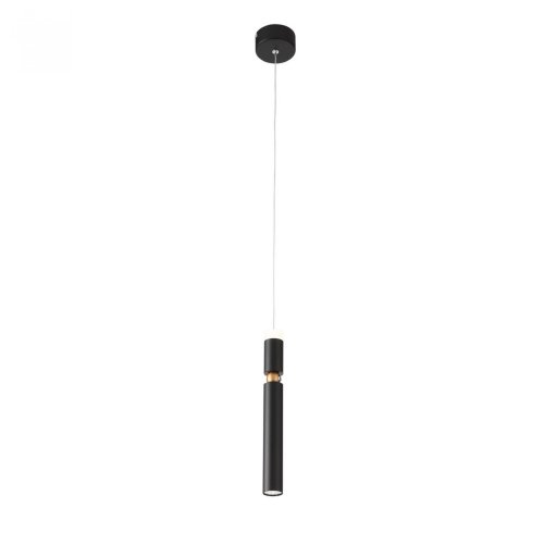 Светильник подвесной LED sensor Tuore SL1592.403.01 ST-Luce чёрный 1 лампа, основание чёрное в стиле хай-тек трубочки