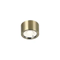 Светильник накладной LED Deorsum 2806-1U Favourite латунь 1 лампа, основание латунь в стиле хай-тек современный круглый