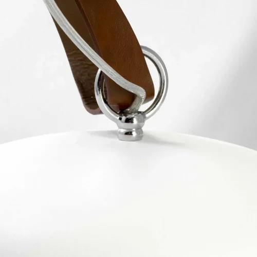 Светильник подвесной лофт Kodiak GRLSP-8043 Lussole белый 1 лампа, основание хром в стиле лофт  фото 5