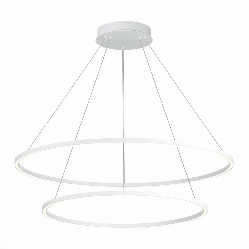 Светильник подвесной LED St605 Down ST605.543.91 ST-Luce белый 1 лампа, основание белое в стиле хай-тек кольца