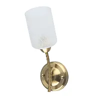 Бра Олимпия 638026401 DeMarkt белый 1 лампа, основание латунь в стиле современный 