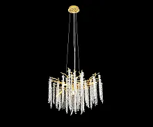 Люстра подвесная Шанти 07871-60D,33 Kink Light прозрачная на 8 ламп, основание золотое в стиле флористика современный ветви Люстра подвесная Шанти 07871-60D,33 Kink Light прозрачная на 8 ламп, основание золотое в стиле флористика современный ветви