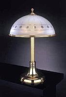 Настольная лампа P 750 Reccagni Angelo белая 2 лампы, основание золотое латунь металл в стиле классический 