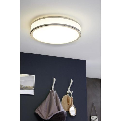 Светильник потолочный LED PALERMO 2 95682 Eglo хром серый белый 1 лампа, основание белое в стиле минимализм модерн  фото 2