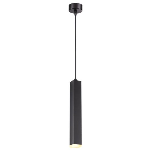 Светильник подвесной LED Modo 358128 Novotech чёрный 1 лампа, основание чёрное в стиле современный трубочки