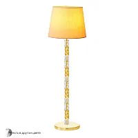 Торшер PRIMAVERA PT1 GOLD Crystal Lux  бежевый 1 лампа, основание золотое в стиле современный
