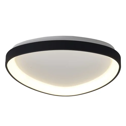 Люстра потолочная LED с пультом Niseko 8630 Mantra чёрная на 1 лампа, основание чёрное в стиле современный хай-тек с пультом фото 2