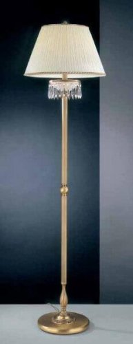 Торшер напольный PN 4661/2  Reccagni Angelo  белый 2 лампы, основание античное бронза в стиле классический
