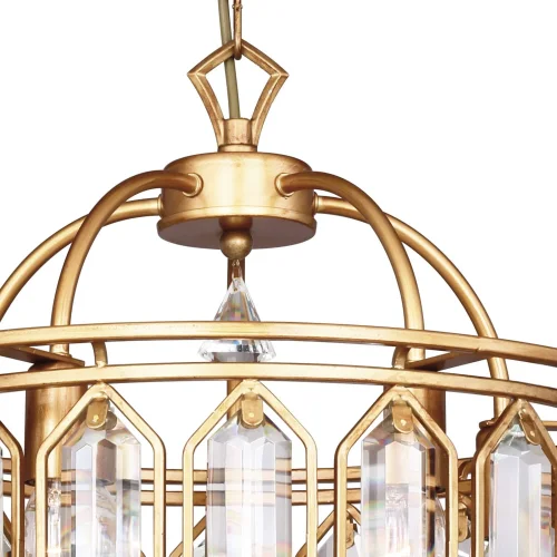 Люстра подвесная Royalty 2021-5P Favourite прозрачная на 5 ламп, основание золотое в стиле классический  фото 4