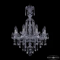 Люстра подвесная 1415/8/200/XL-76 Ni Bohemia Ivele Crystal без плафона на 8 ламп, основание никель в стиле классика sp
