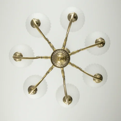 Люстра подвесная Севилья CL414173 Citilux белая на 7 ламп, основание бронзовое в стиле классический  фото 10