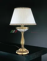 Настольная лампа P 4660 P Reccagni Angelo белая 1 лампа, основание античное бронза металл в стиле классический 