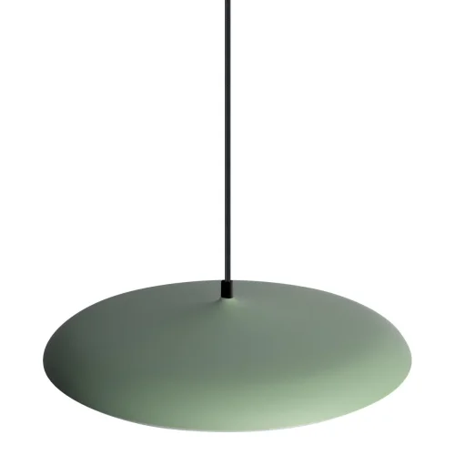 Светильник подвесной LED Plato 10119 Green LOFT IT белый зелёный 1 лампа, основание чёрное в стиле современный  фото 5