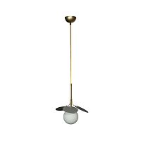 Светильник подвесной Matisse 10008/1P Grey LOFT IT белый 1 лампа, основание золотое в стиле современный шар