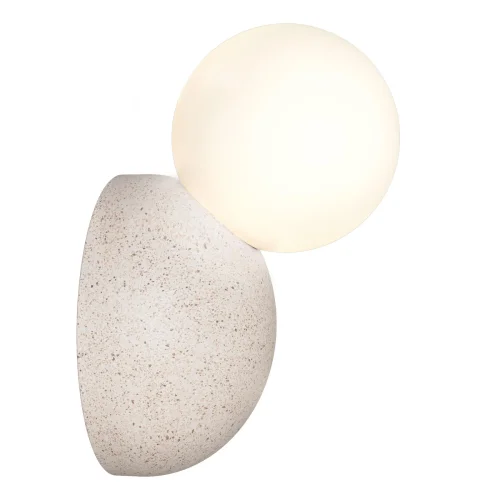 Бра Estruzzo SL1512.501.01 ST-Luce белый на 1 лампа, основание белое в стиле минимализм молекула шар