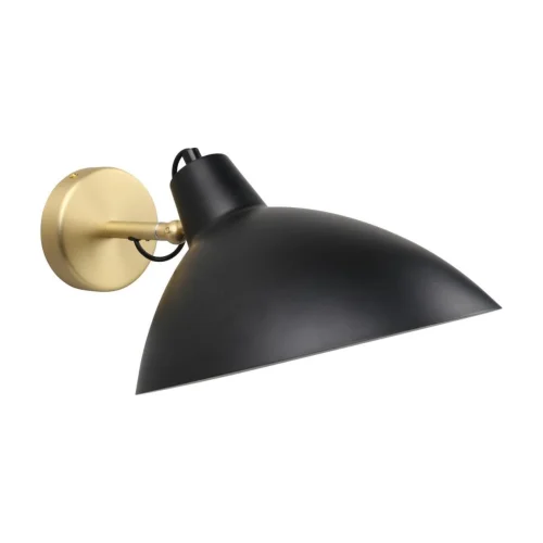 Бра Klarka APL.632.01.01 Aployt чёрный на 1 лампа, основание матовое золото в стиле современный 