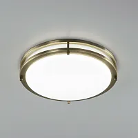 Светильник потолочный LED Бостон CL709323N Citilux белый 1 лампа, основание матовое бронза в стиле модерн 