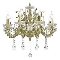 Люстра подвесная Colzano E 1.1.8.400 W Dio D'Arte без плафона на 8 ламп, основание белое в стиле барокко классический 