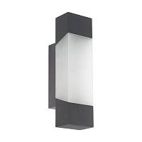 Настенный светильник LED GORZANO 97222 Eglo уличный IP44 серый 1 лампа, плафон белый в стиле модерн LED