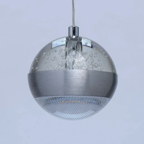 Светильник подвесной LED Капелия 730010101 MW-Light серебряный 1 лампа, основание серебряное в стиле современный  фото 3