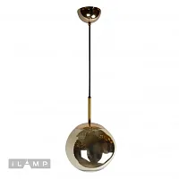 Светильник подвесной Artis A1537/200/F3 GD iLamp золотой 1 лампа, основание золотое в стиле современный 