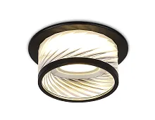Светильник точечный TN1252 Ambrella light прозрачный 1 лампа, основание чёрное в стиле хай-тек современный 
