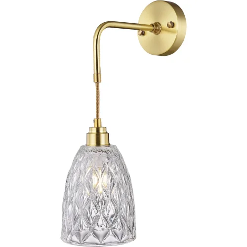 Бра Pearle TL5162W Toplight прозрачный на 1 лампа, основание золотое в стиле классический 