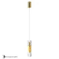 Светильник подвесной PRIMAVERA SP1 GOLD Crystal Lux прозрачный 1 лампа, основание золотое в стиле современный 