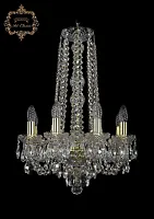 Люстра подвесная хрустальная 11.11.8.141.h-62.Gd.Sp Bohemia Art Classic прозрачная на 8 ламп, основание золотое в стиле классика 