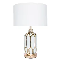 Настольная лампа Revati A4016LT-1WH Arte Lamp белая 1 лампа, основание белое металл в стиле классический 
