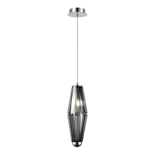 Светильник подвесной Ciara SL1242.103.01 ST-Luce чёрный серый 1 лампа, основание хром в стиле арт-деко 