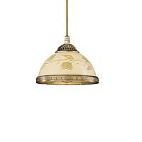 Светильник подвесной L 6208/16 Reccagni Angelo жёлтый 1 лампа, основание античное бронза в стиле классический 