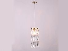 Светильник подвесной 10121/S gold Newport прозрачный 1 лампа, основание золотое в стиле классический 