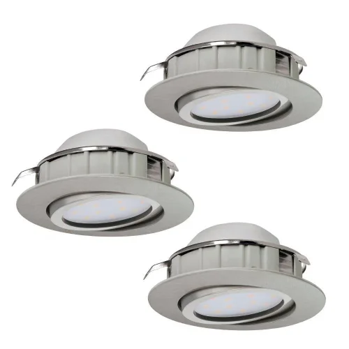 Светильник точечный LED PINEDA 95859 Eglo никель серый 1 лампа, основание серое никель в стиле современный 