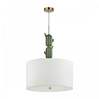 Светильник подвесной Cactus 5425/3 Odeon Light  3 лампы, основание золотое зелёное в стиле современный 