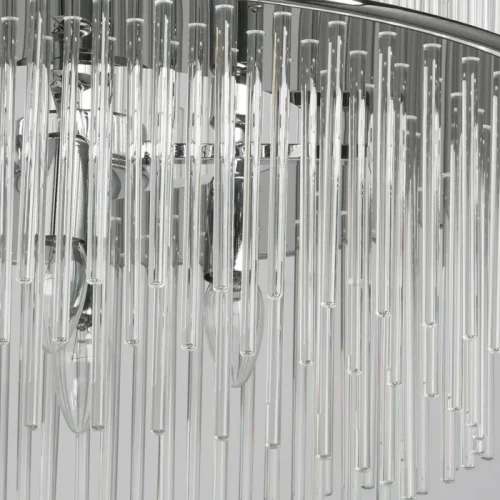 Люстра подвесная Аделард 642017208 MW-Light прозрачная на 8 ламп, основание хром в стиле классический  фото 3