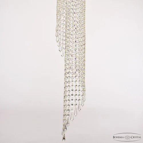 Люстра каскадная хрустальная 83221/80IV-250 Ni Bohemia Ivele Crystal прозрачная на 30 ламп, основание никель в стиле современный классический r фото 2
