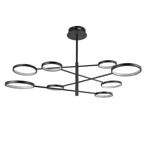 Люстра потолочная LED Run V5071-CL Moderli чёрная на 1 лампа, основание чёрное в стиле современный 