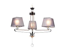 Люстра подвесная TR4614 Ambrella light коричневая на 3 лампы, основание коричневое в стиле современный 