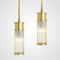 Светильник подвесной NICE 140893-26 ImperiumLoft прозрачный 1 лампа, основание латунь в стиле современный 