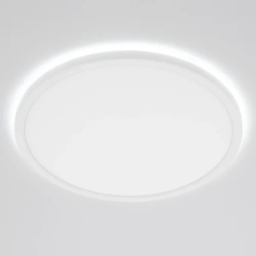 Светильник потолочный RGB LED с пультом Basic Line CL738320EL Citilux белый 1 лампа, основание белое в стиле современный хай-тек с пультом фото 2
