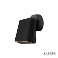 Бра с выключателем LED Crunk W1031 BK iLedex чёрный 1 лампа, основание чёрное в стиле современный хай-тек 