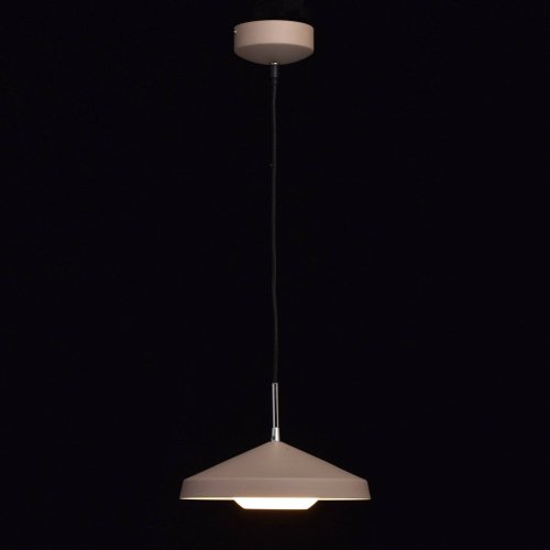 Светильник подвесной LED Раунд 636012101 MW-Light коричневый 1 лампа, основание хром в стиле современный  фото 2