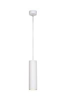 Светильник подвесной GIPSY 35400/25/31 Lucide белый 1 лампа, основание белое в стиле современный трубочки