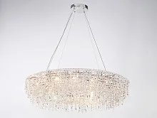 Люстра подвесная 10910+6/S Newport прозрачная на 16 ламп, основание хром в стиле классический современный американский Люстра подвесная 10910+6/S Newport прозрачная на 16 ламп, основание хром в стиле классический современный американский