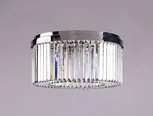 Люстра потолочная хрустальная 10118/PL Newport прозрачная на 8 ламп, основание хром никель в стиле классический 