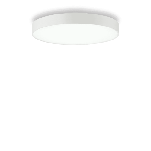 Светильник потолочный LED HALO PL D45 4000K Ideal Lux белый 1 лампа, основание белое в стиле минимализм современный 