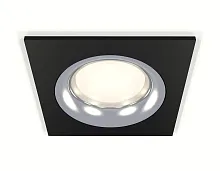 Светильник точечный XC7632003 Ambrella light серебряный чёрный 1 лампа, основание чёрное в стиле хай-тек современный 