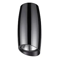 Светильник накладной LED Mango 358366 Novotech чёрный 1 лампа, основание чёрное в стиле современный круглый