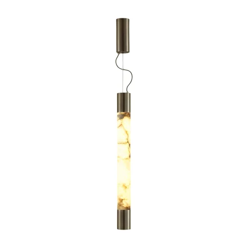 Светильник подвесной LED Marbella 6686/15L Odeon Light белый 1 лампа, основание коричневое в стиле современный трубочки фото 4